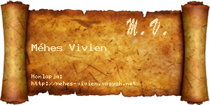 Méhes Vivien névjegykártya