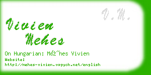 vivien mehes business card